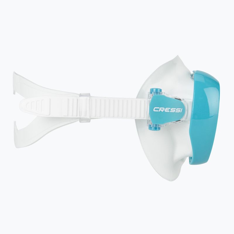 Дамска маска за гмуркане Cressi Honey 420 UV white/aquamarine/blue/orange 3