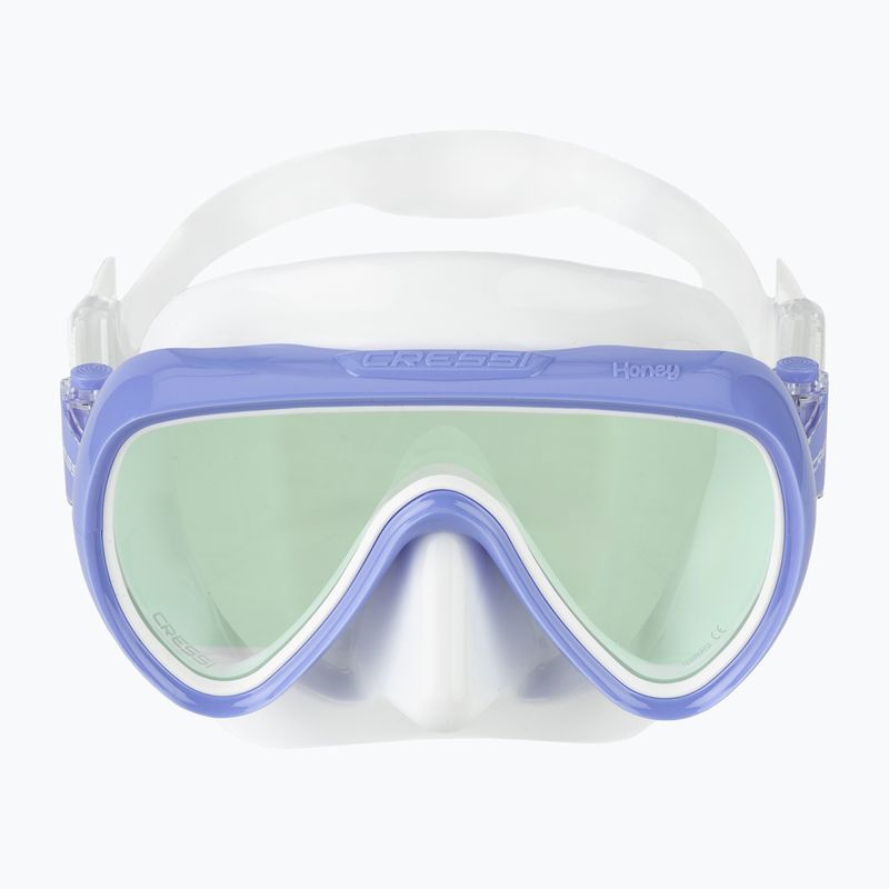 Дамска маска за гмуркане Cressi Honey 420 UV white/lilac/blue/orange 2