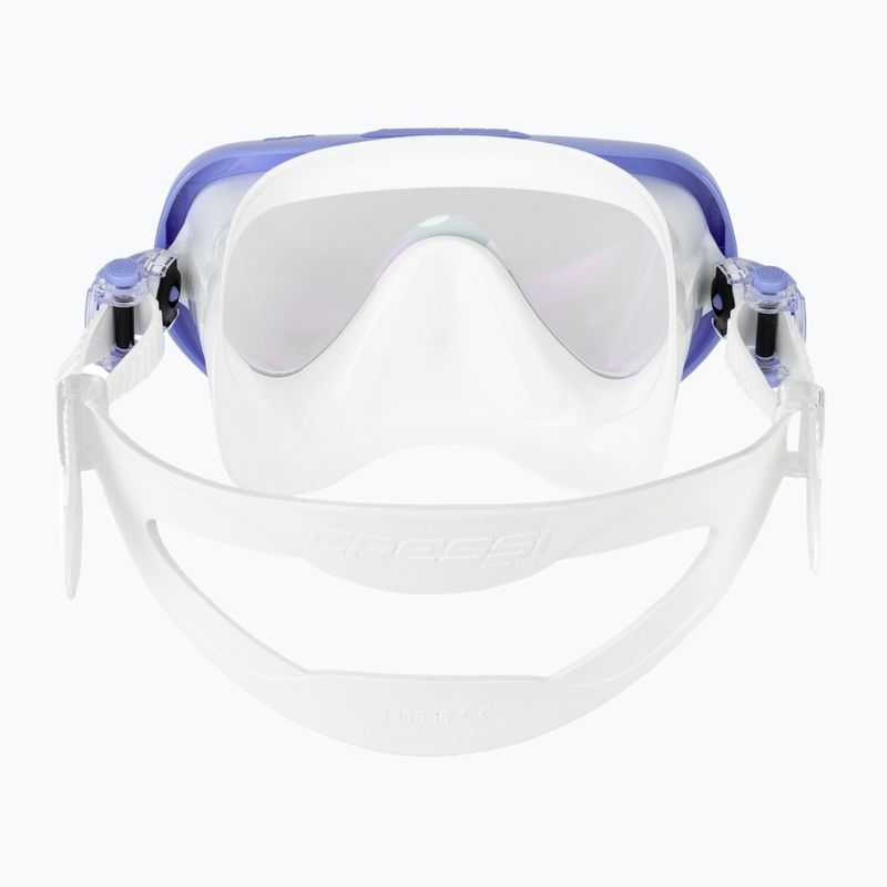 Дамска маска за гмуркане Cressi Honey 420 UV white/lilac/blue/orange 4