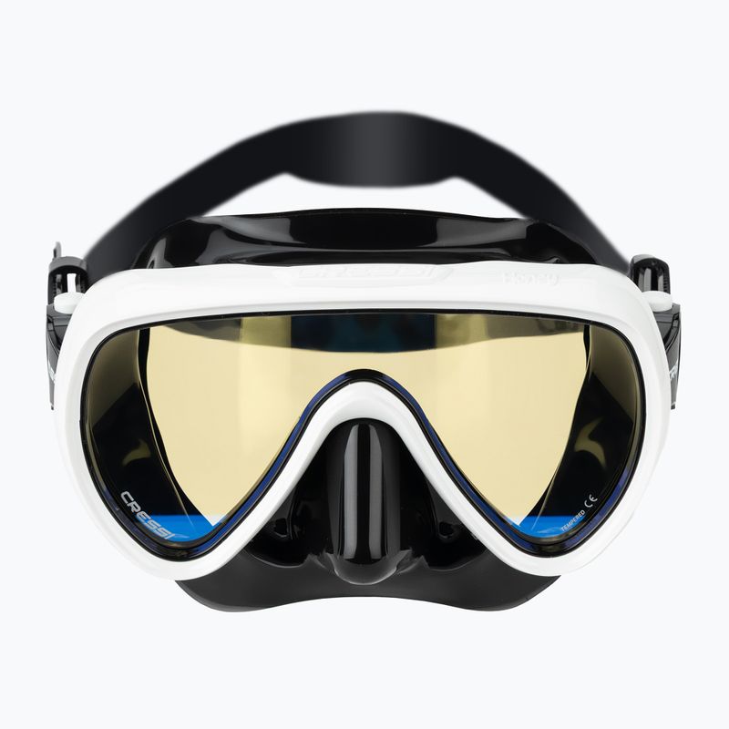 Дамска маска за гмуркане Cressi Honey 420 UV black/white/yellow/blue 2