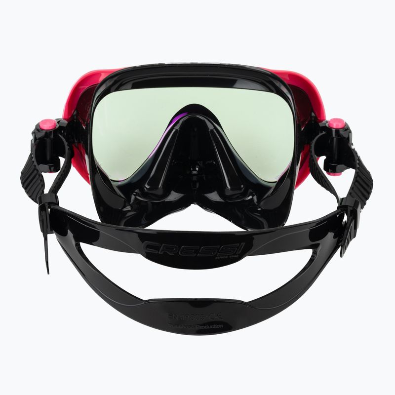 Дамска маска за гмуркане Cressi Honey 420 UV black/fuchsia/blue/orange 4