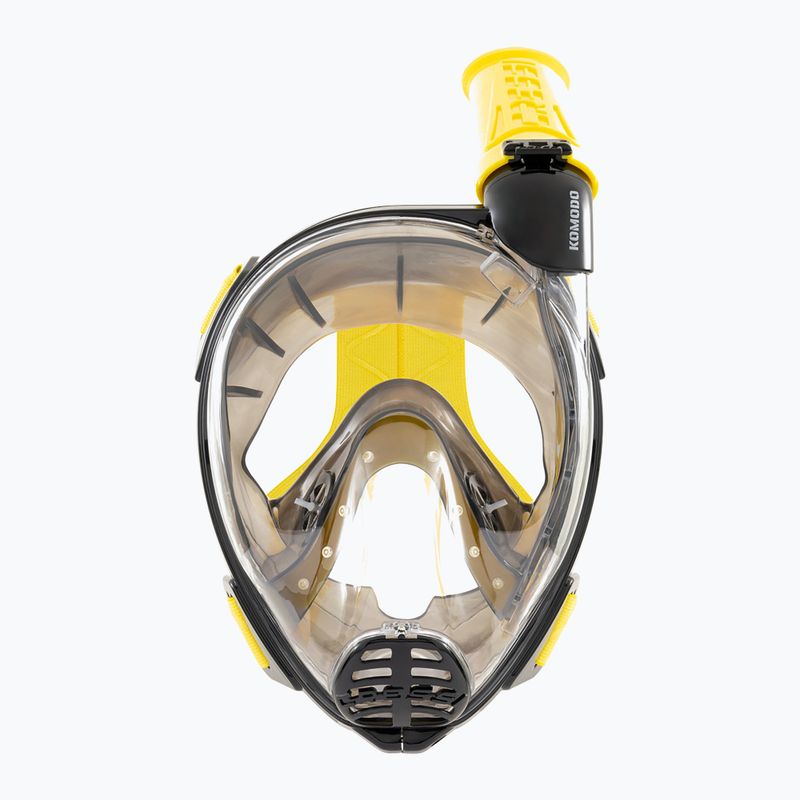 Цялолицева маска за шнорхелинг Cressi Komodo Full Face black/yellow 3