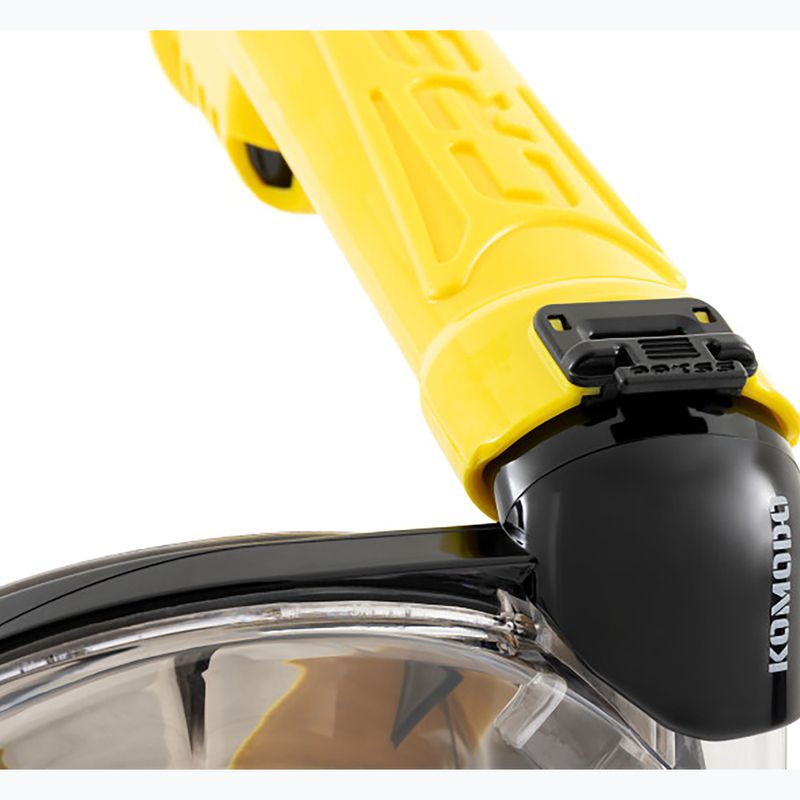 Цялолицева маска за шнорхелинг Cressi Komodo Full Face black/yellow 5