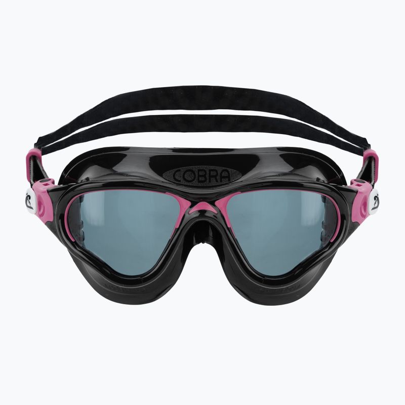 Маска за плуване Cressi Cobra black/black/pink smoked 2