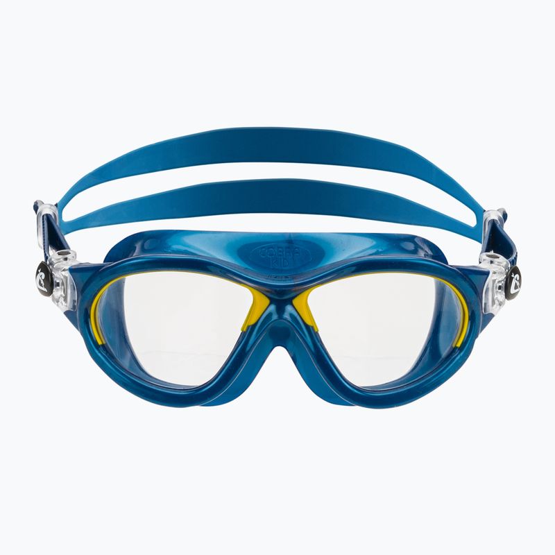 Детска маска за плуване Cressi Mini Cobra blue/yellow 2