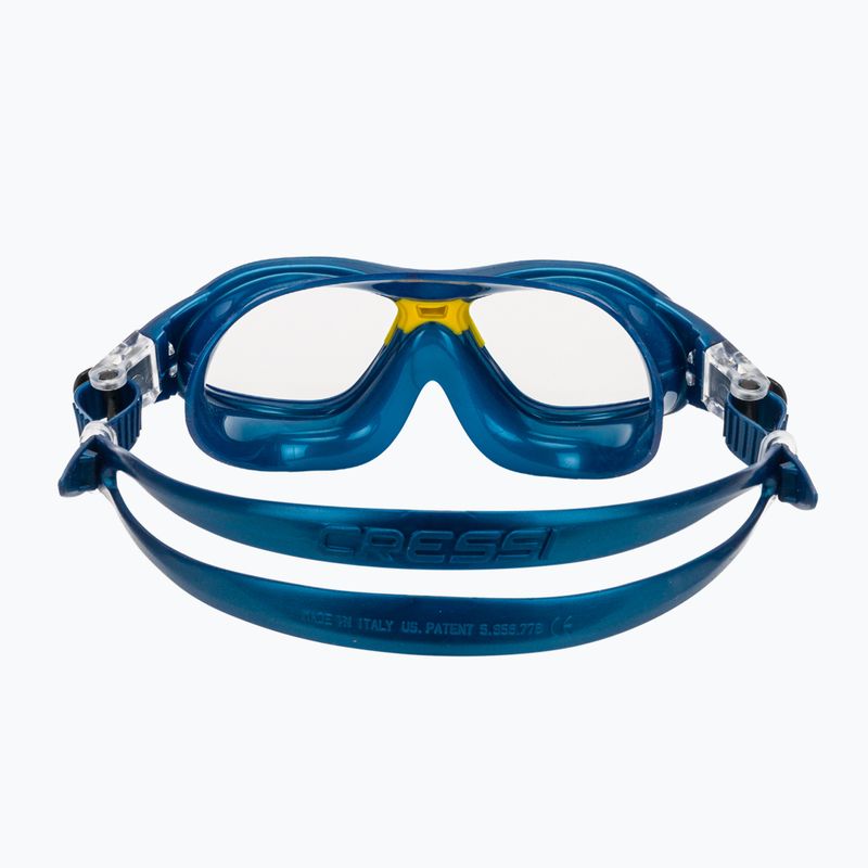 Детска маска за плуване Cressi Mini Cobra blue/yellow 4