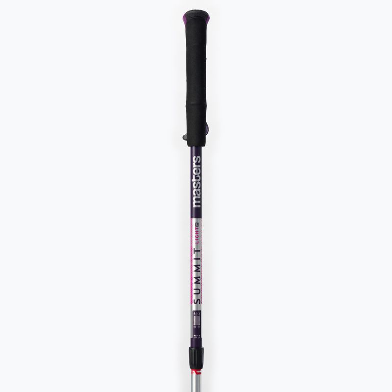 Kije trekkingowe damskie Masters Trekking Pole Summit Light Woman srebrne 01S4619 2