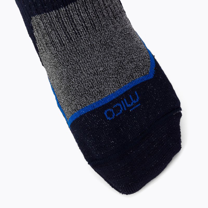 Mico Medium Weight Trek Crew Extra Dry тъмносини чорапи за трекинг CA03058 4