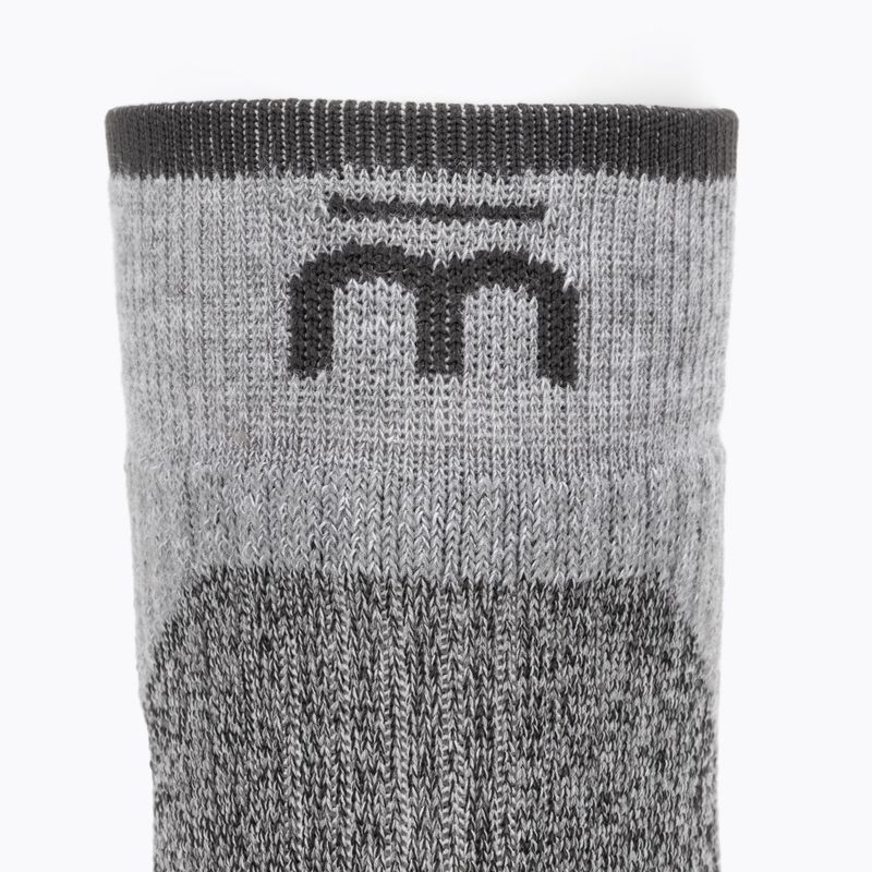 Mico Medium Weight Extra Dry Trek Crew сиви чорапи за трекинг CA03058 4