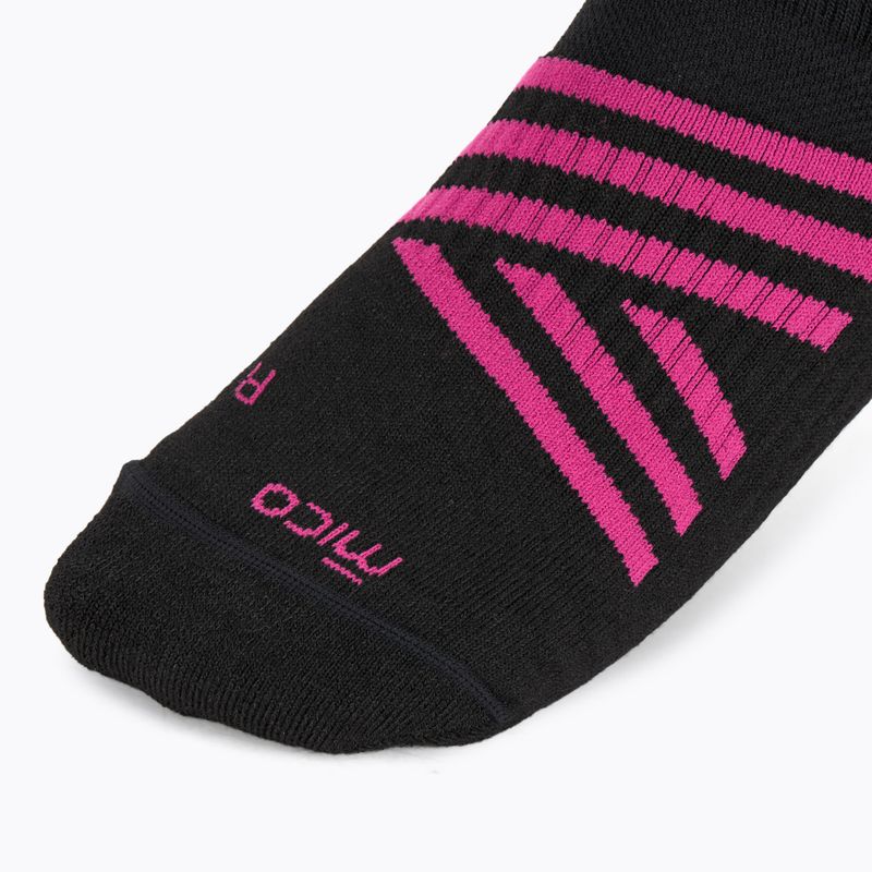 Детски скиорски чорапи Mico Heavy Weight Superthermo Primaloft Merino Ski nero fucsia 3