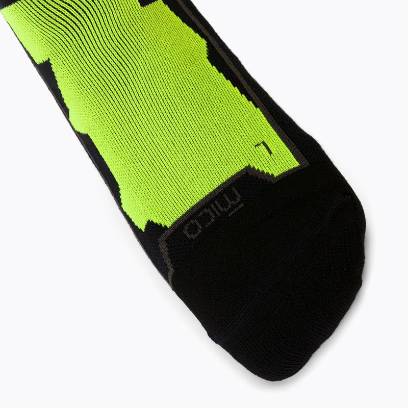 Mico Medium Weight Warm Control Ski Touring Socks Yellow CA00281 3