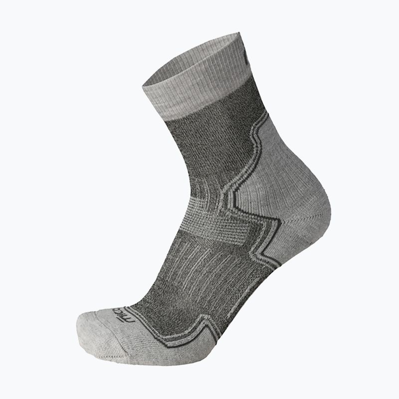 Mico Light Weight Extra Dry Hike Crew светлосиви трекинг чорапи CA03069