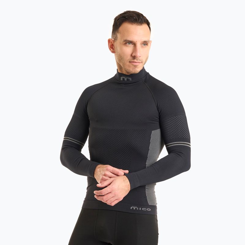 Мъжка термоактивна блуза Mico M1 Mock Neck nero