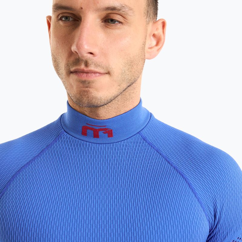 Мъжка термоактивна блуза Mico M1 Mock Neck cobalto 3