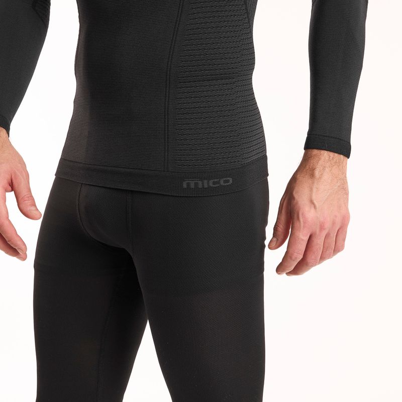 Мъжка термоактивна блуза Mico Odor Zero Round Neck nero 4
