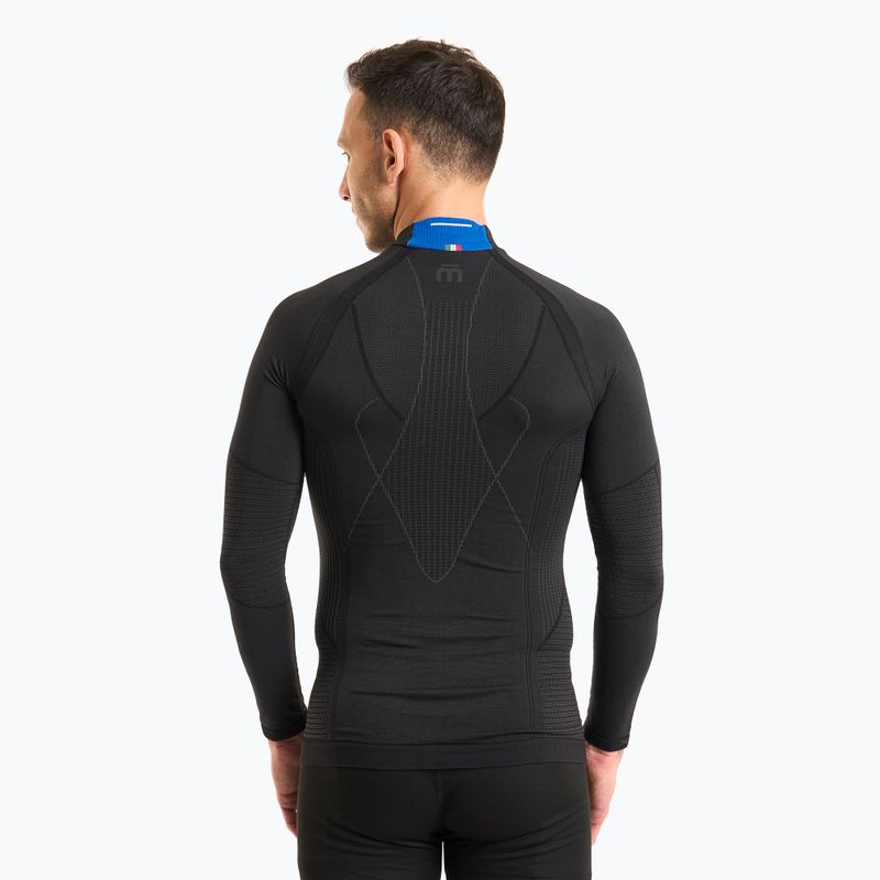Мъжка термоактивна блуза Mico Odor Zero Mock Neck nero 2