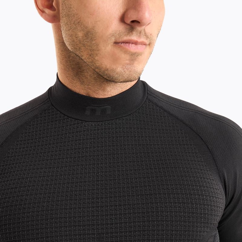 Мъжка термоактивна блуза Mico Odor Zero Mock Neck nero 3