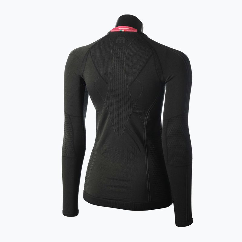 Дамска термо тениска Mico Odor Zero Round Neck черна IN01455 2