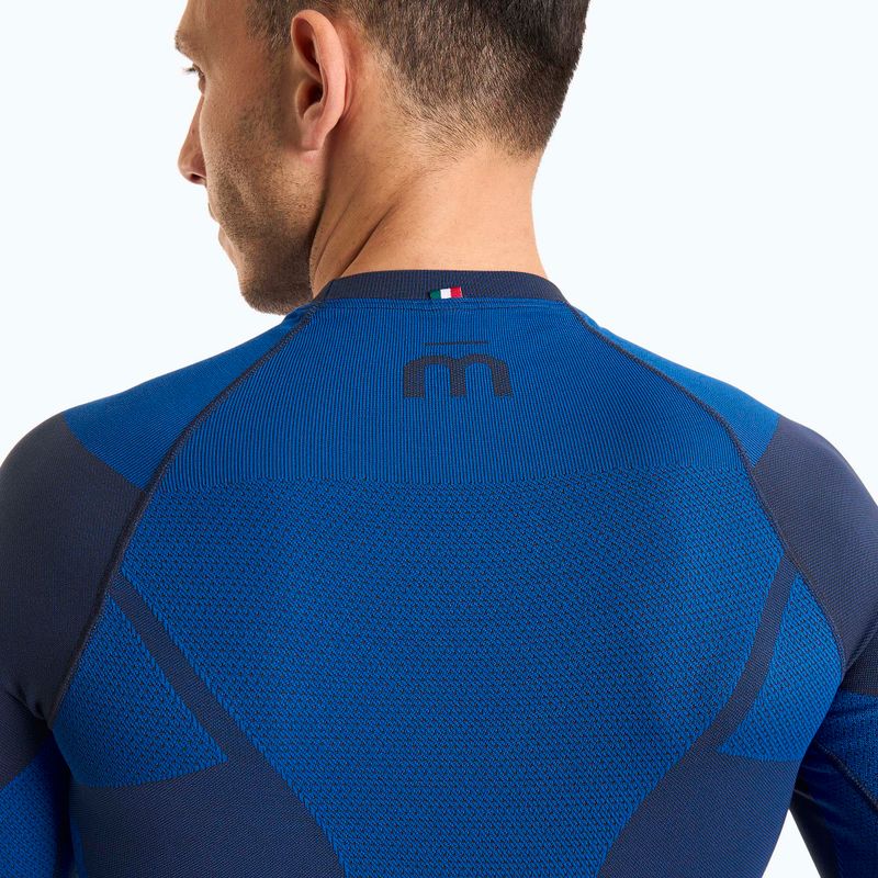 Мъжка термоактивна блуза Mico Warm Control Round Neck piombo 3