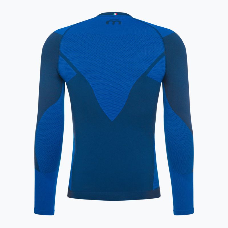 Мъжка термоактивна блуза Mico Warm Control Round Neck piombo 6