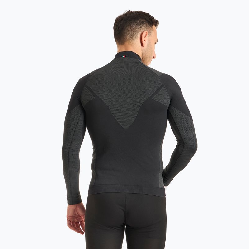 Мъжка термоактивна блуза Mico Warm Control Mock Neck nero 2