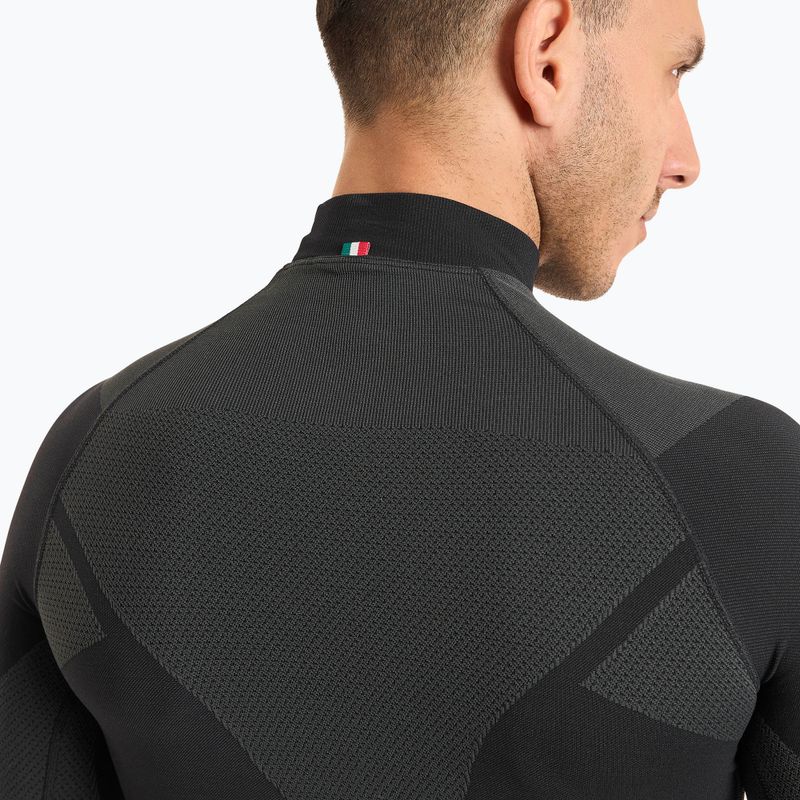 Мъжка термоактивна блуза Mico Warm Control Mock Neck nero 4