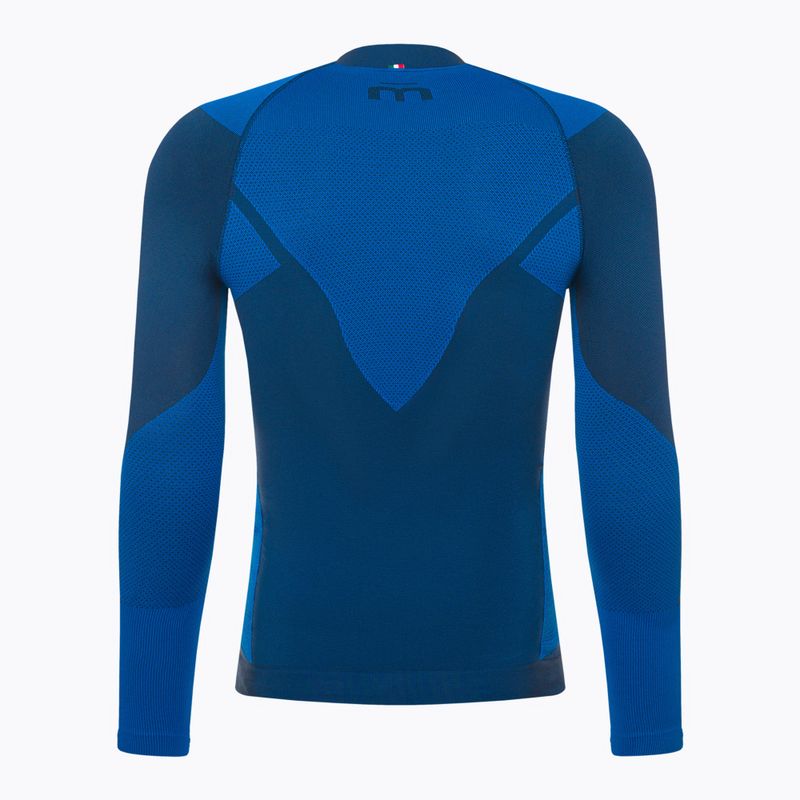Мъжка термоактивна блуза Mico Warm Control Zip Neck piombo 2