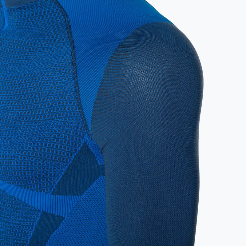 Мъжка термоактивна блуза Mico Warm Control Zip Neck piombo 3