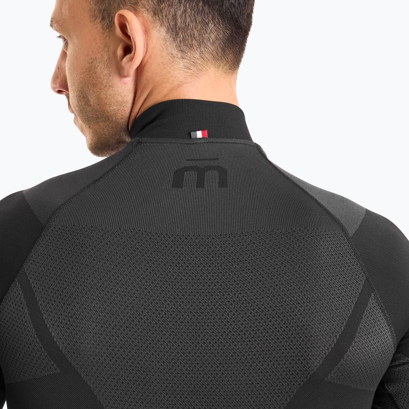 Мъжка термоактивна блуза Mico Warm Control Zip Neck nero 4