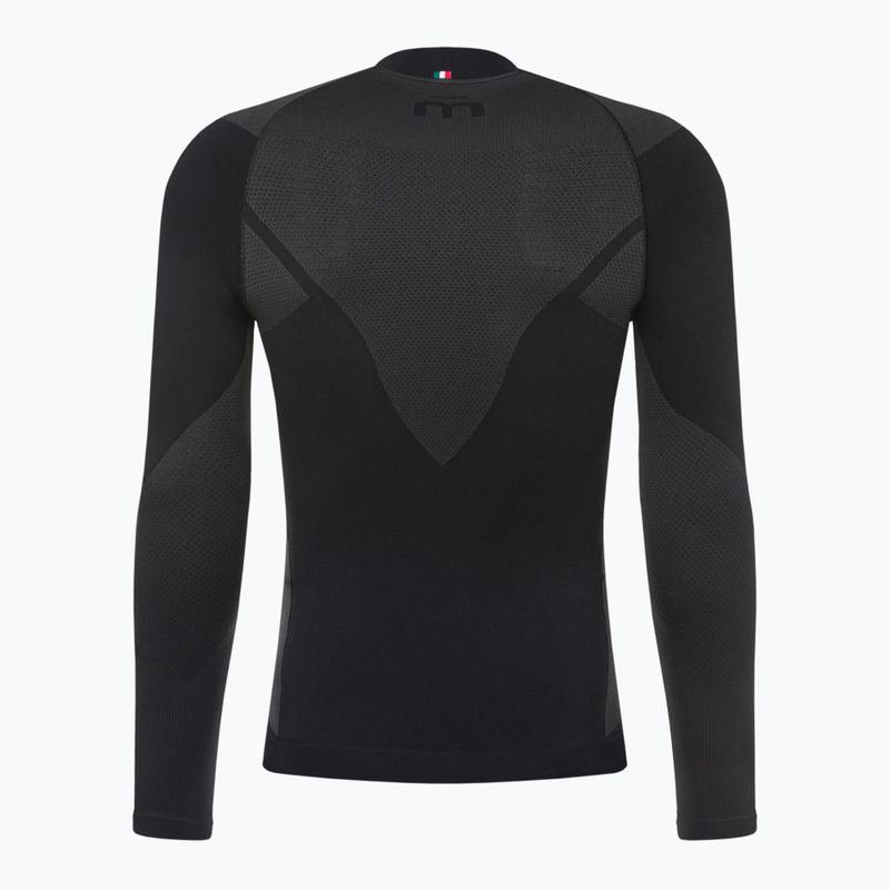 Мъжка термоактивна блуза Mico Warm Control Zip Neck nero 7