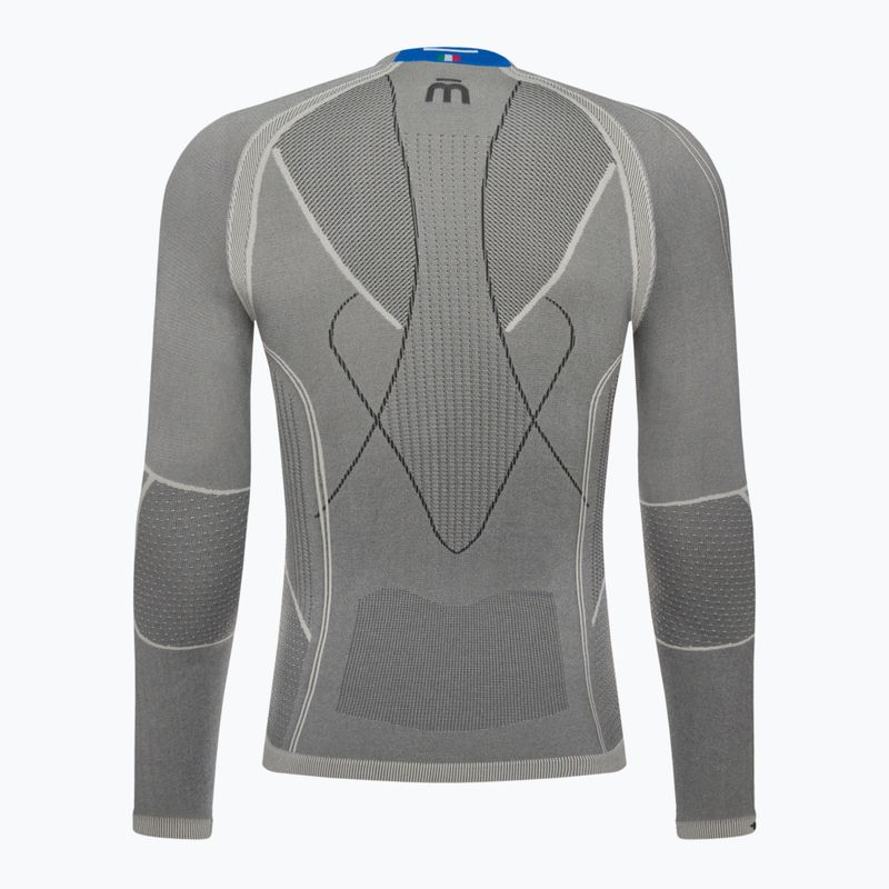 Мъжка термоактивна блуза Mico Odor Zero Round Neck grigio 7