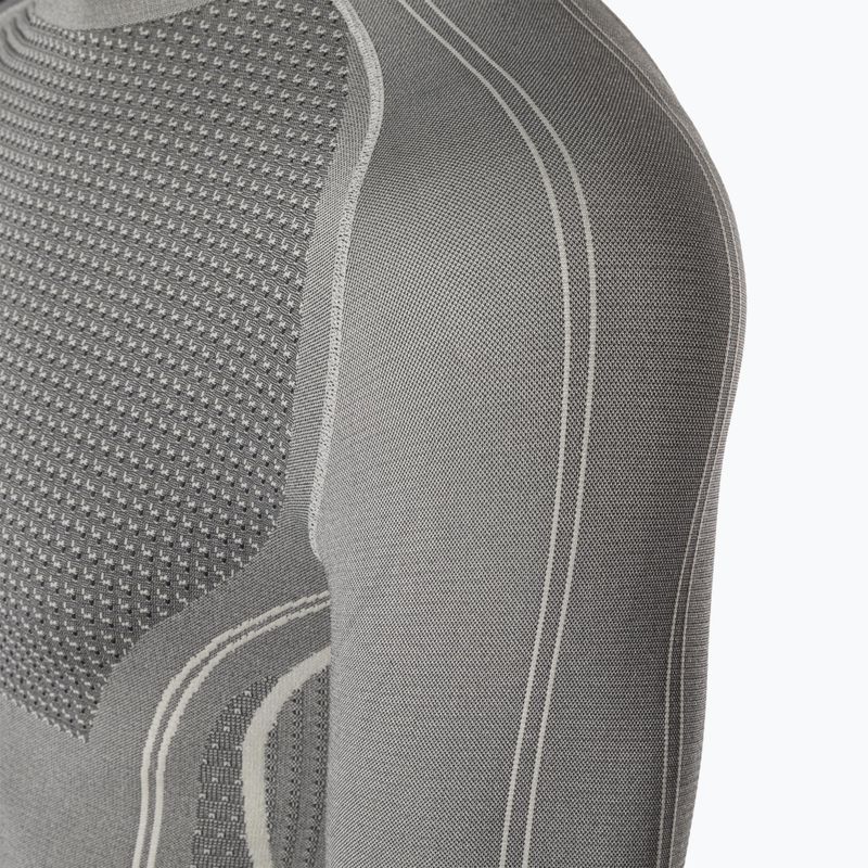 Мъжка термоактивна блуза Mico Odor Zero Round Neck grigio 8
