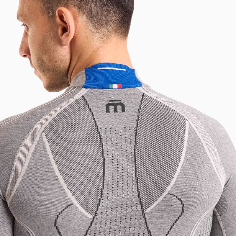 Мъжка термоактивна блуза Mico Odor Zero Mock Neck grigio 3