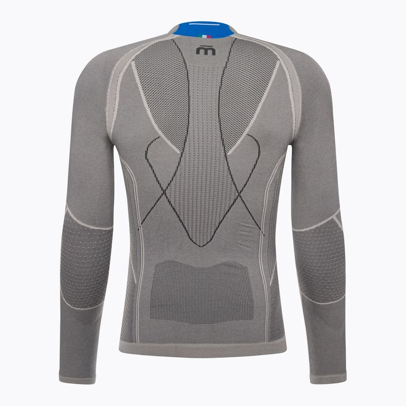 Мъжка термоактивна блуза Mico Odor Zero Mock Neck grigio 6