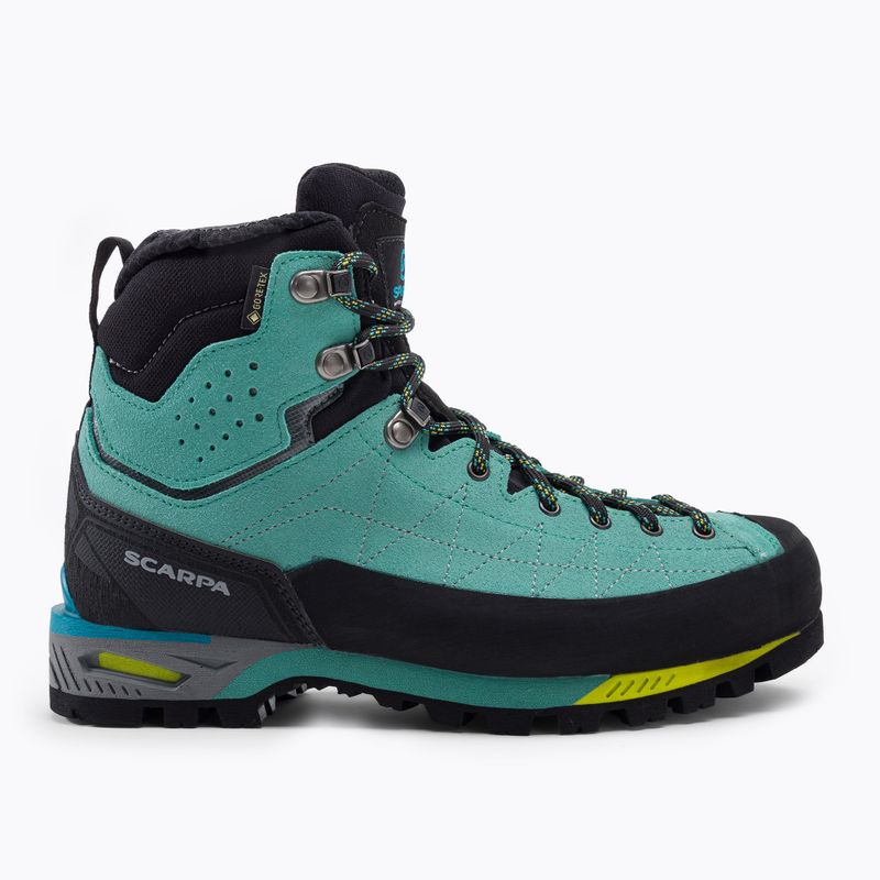 Дамски високопланински ботуши SCARPA Zodiac Tech GTX green/blue 2