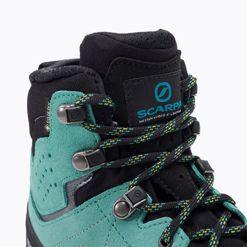 Дамски високопланински ботуши SCARPA Zodiac Tech GTX green/blue 8