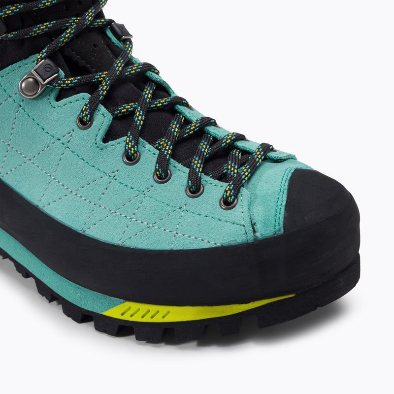 Дамски високопланински ботуши SCARPA Zodiac Tech GTX green/blue 9