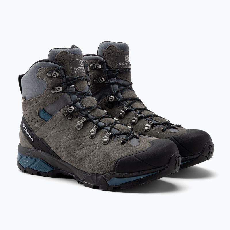 Мъжки ботуши за трекинг SCARPA ZG Trek GTX titanium/lake blue 5