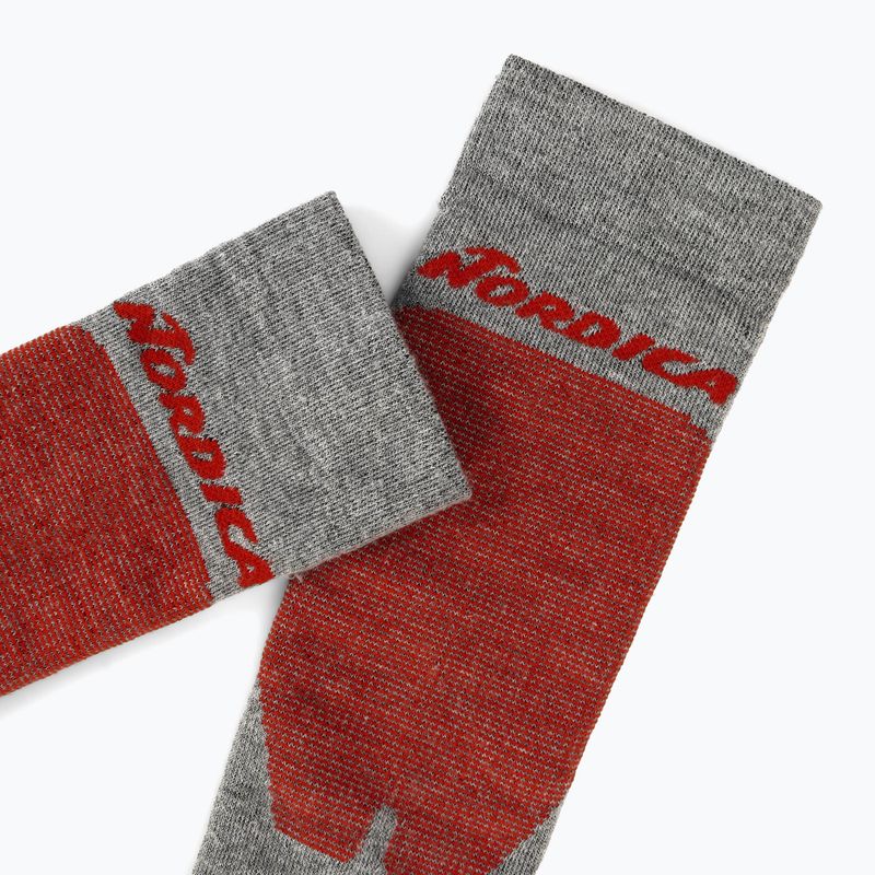 Скиорски чорапи Nordica Uni 2.0 2 чифта grey/ red+black/ red 6