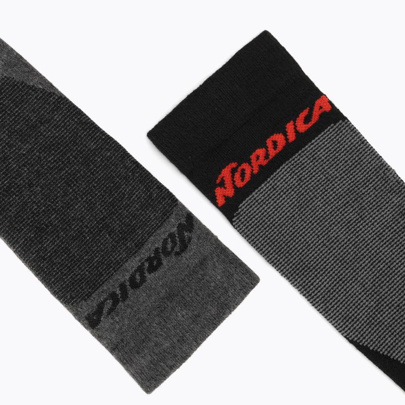 Ски чорапи Nordica Uni 2.0 2 чифта сиво/антра/черно/антра 5