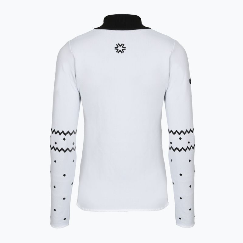 Дамски термо суитшърт Newland Groenlandia Half Zip white/black 2