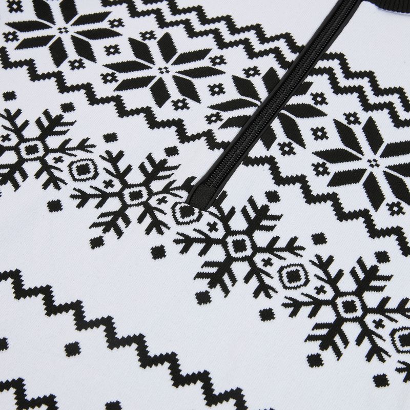 Дамски термо суитшърт Newland Groenlandia Half Zip white/black 3