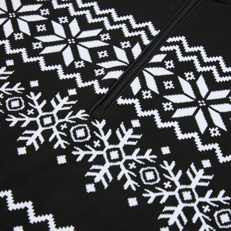 Дамски термо суитшърт Newland Groenlandia Half Zip black/white 3