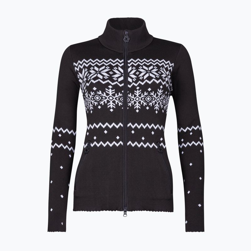 Дамски термо суитшърт Newland Guenda Full Zip black/white