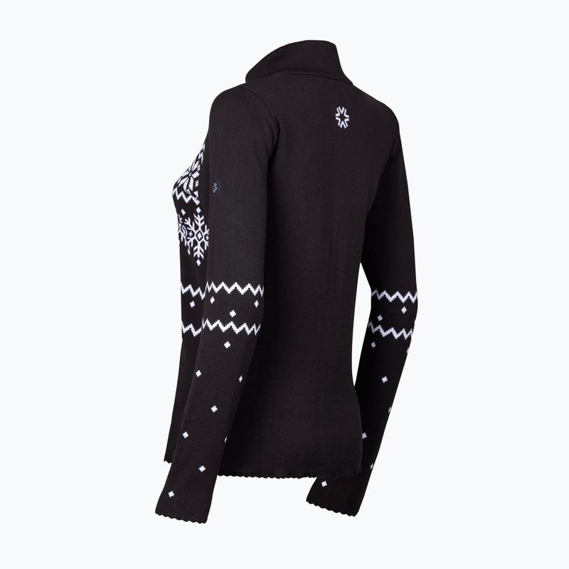 Дамски термо суитшърт Newland Guenda Full Zip black/white 2