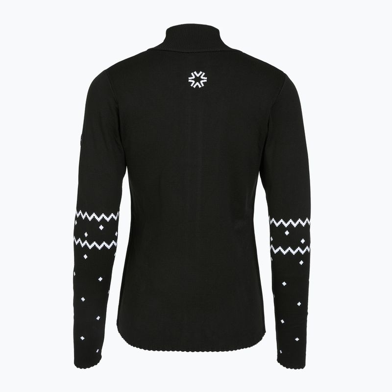 Дамски термо суитшърт Newland Guenda Full Zip black/white 2