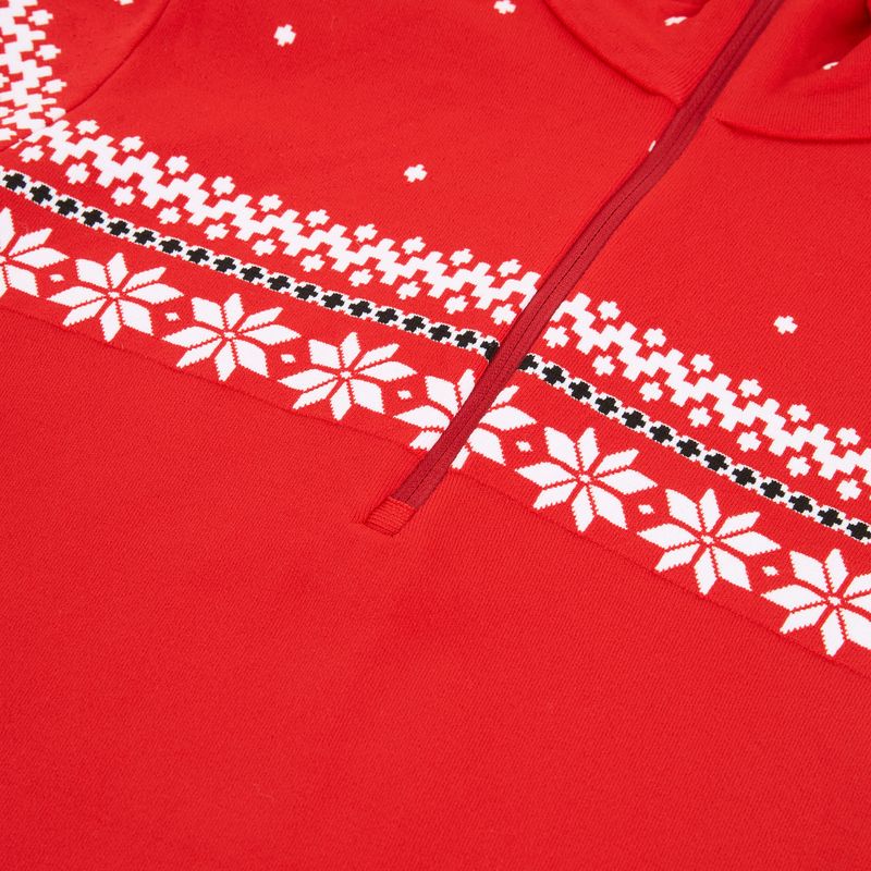 Дамски термо суитшърт Newland Hilde Half Zip red/white 3