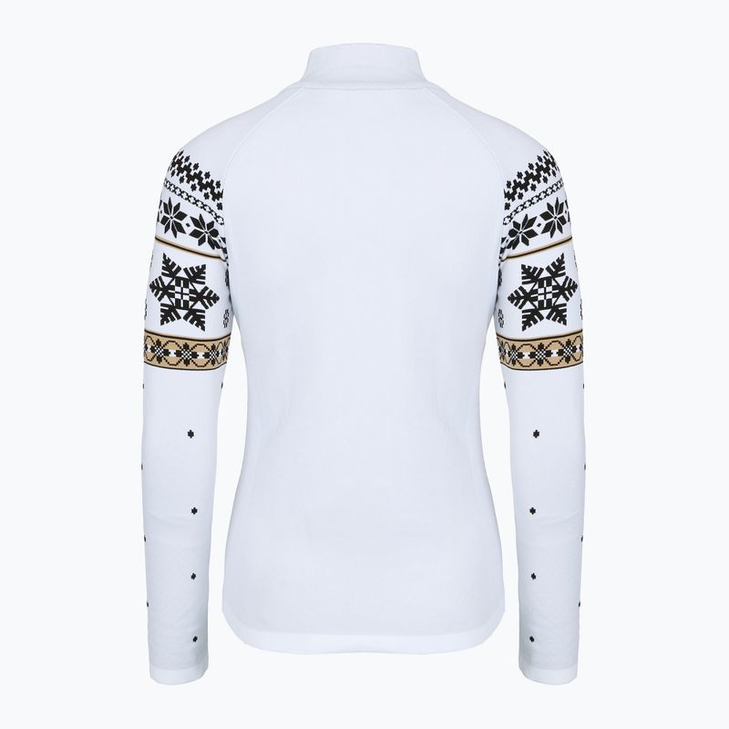 Дамски термо суитшърт Newland Isalind Half Zip white/black 2
