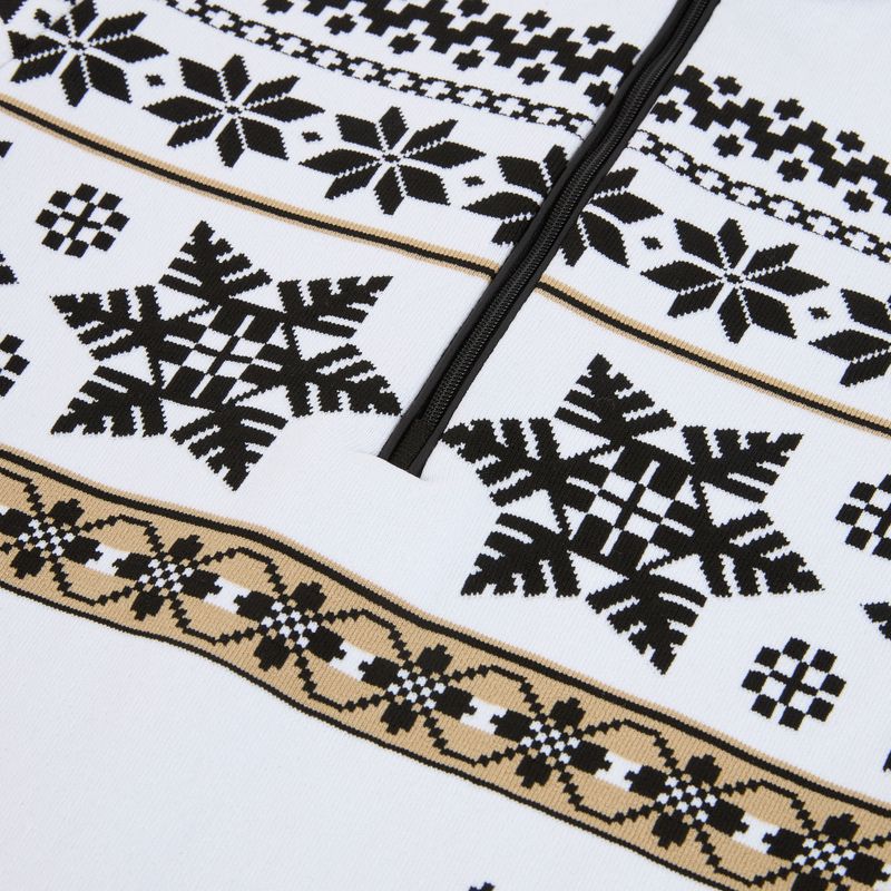 Дамски термо суитшърт Newland Isalind Half Zip white/black 3