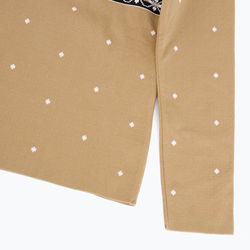 Дамски термо суитшърт Newland Isalind Half Zip biscuit/white 4